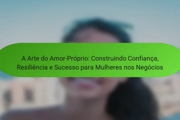 A Arte do Amor-Próprio: Construindo Confiança, Resiliência e Sucesso para Mulheres nos Negócios