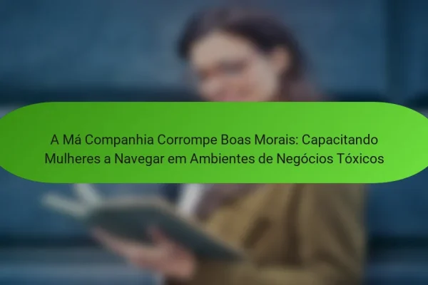 A Má Companhia Corrompe Boas Morais: Capacitando Mulheres a Navegar em Ambientes de Negócios Tóxicos