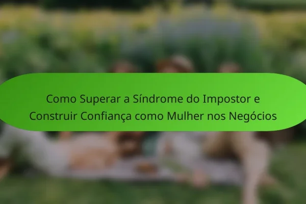Como Superar a Síndrome do Impostor e Construir Confiança como Mulher nos Negócios
