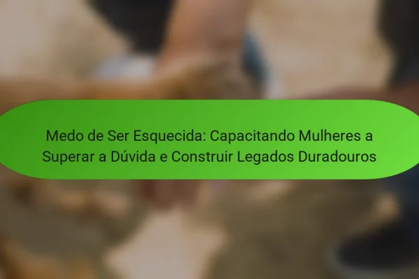 Medo de Ser Esquecida: Capacitando Mulheres a Superar a Dúvida e Construir Legados Duradouros